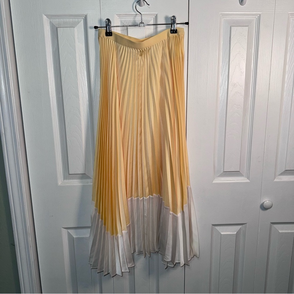Uniqlo :C Pleated Colorblock Midi Skirt | Size S  - 24-25 | Worn Once